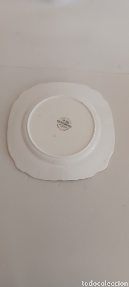 Antig&uuml;edades: Plato postre Windsor bone china - Foto 2