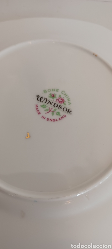 Antig&uuml;edades: Plato postre Windsor bone china - Foto 3