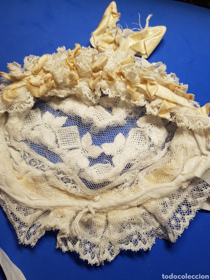 Antig&uuml;edades: Gorro de beb&eacute; o mu&ntilde;eca - Foto 5