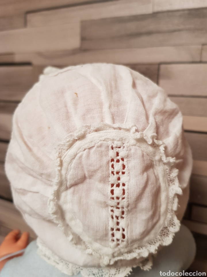Antig&uuml;edades: Gorro de beb&eacute; o mu&ntilde;eca de hilo de algod&oacute;n - Foto 3