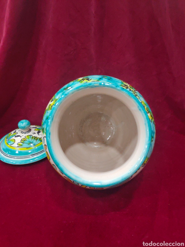 Antig&uuml;edades: Tarro de galletas estilo Talavera - Foto 5