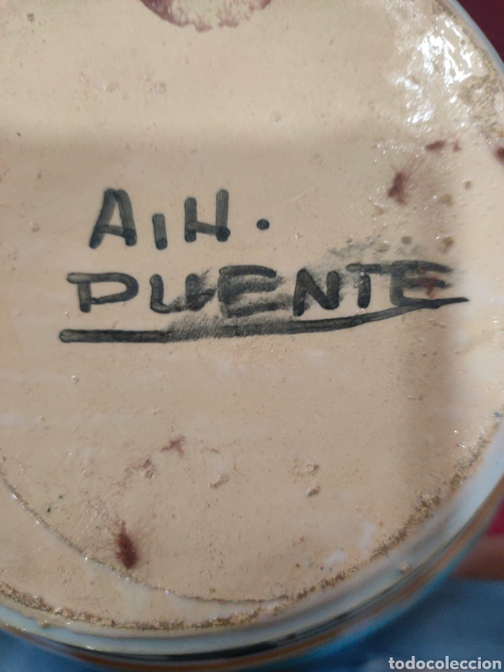 Antig&uuml;edades: Tarro de galletas estilo Talavera - Foto 6