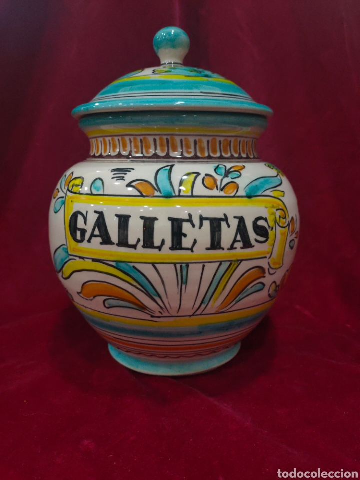 Antig&uuml;edades: Tarro de galletas estilo Talavera - Foto 1