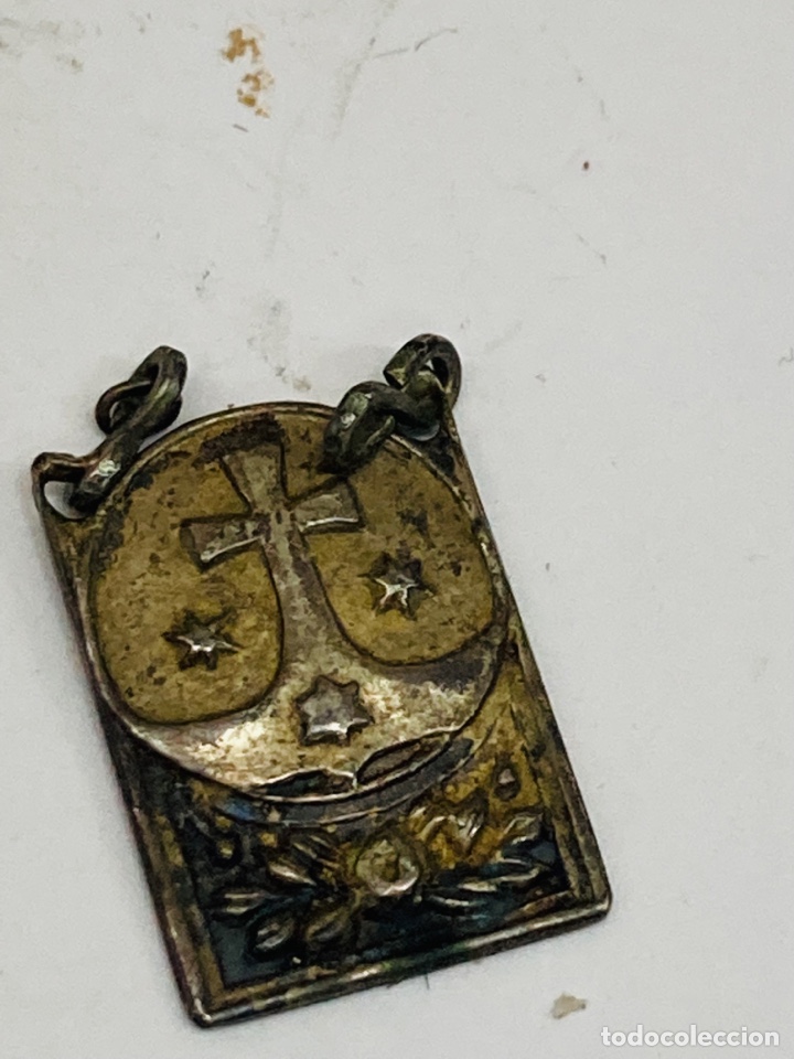 Antig&uuml;edades: Medalla de plata religiosa - Foto 1