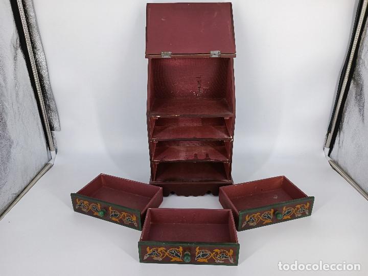 Antig&uuml;edades: Joyero bureau estilo georgiano - Foto 5