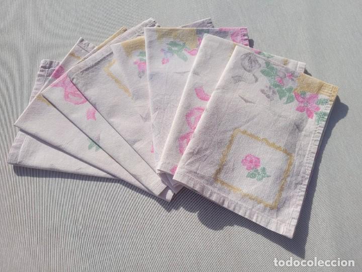 Antiguidades: 8 toallas, a&ntilde;os 60, muy buen estado, sin usar, algod&oacute;n, 40x28cm