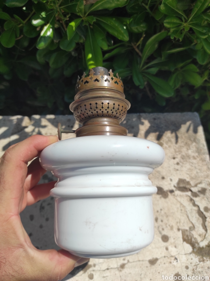 Antig&uuml;edades: Antigua L&aacute;mpara - Quinqu&eacute; Kosmos - - Foto 5