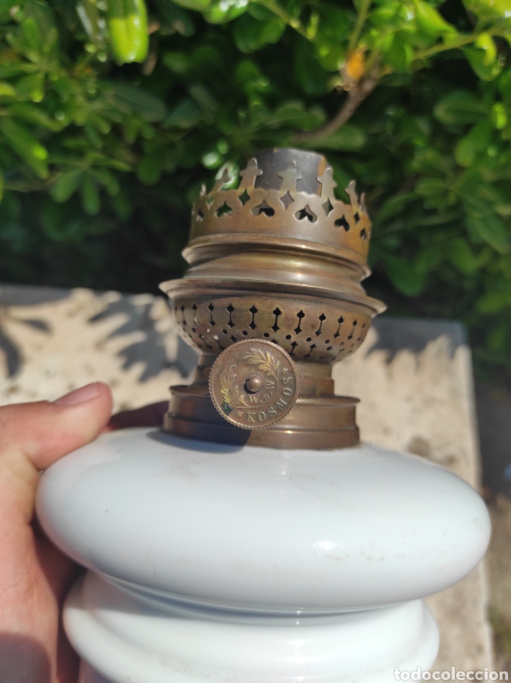 Antig&uuml;edades: Antigua L&aacute;mpara - Quinqu&eacute; Kosmos - - Foto 9