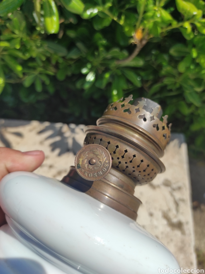 Antig&uuml;edades: Antigua L&aacute;mpara - Quinqu&eacute; Kosmos - - Foto 10
