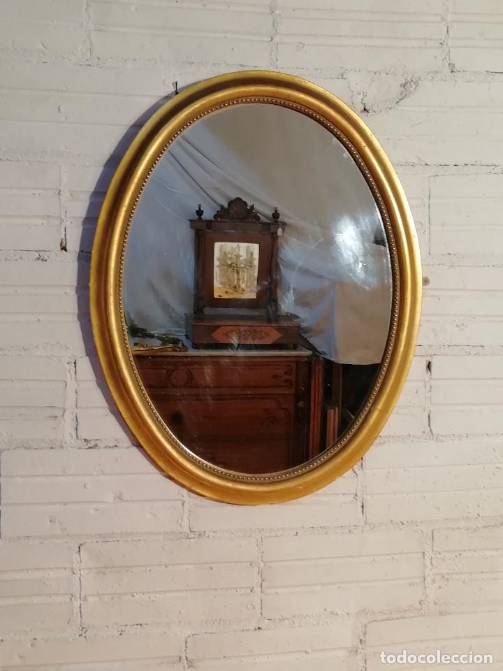 Antig&uuml;edades: Espejo antiguo dorado - Foto 1