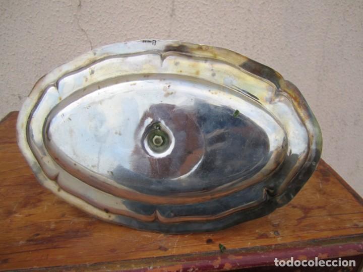 Antig&uuml;edades: Salsera de aplaca plateada con contrastes - Foto 8
