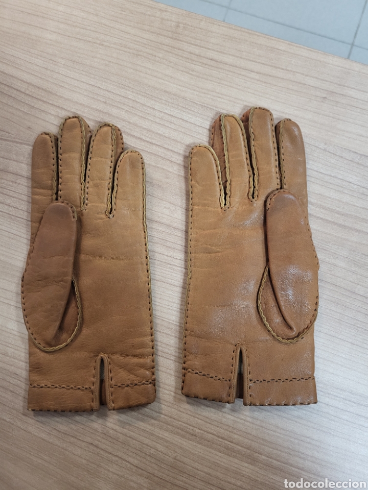 Antig&uuml;edades: GUANTES DE CUERO - Foto 3