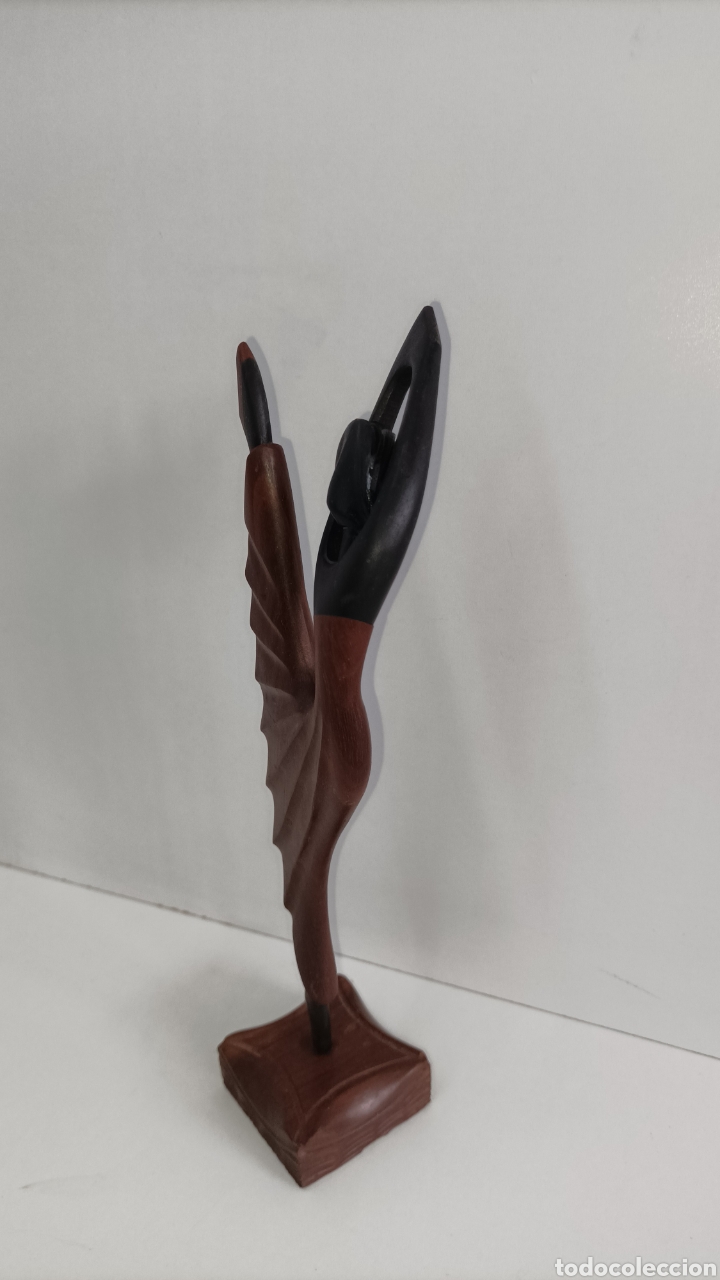 Antig&uuml;edades: Figura de Bailarina de Madera - Foto 3