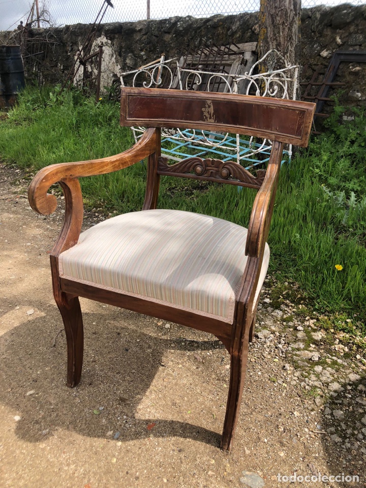 Antig&uuml;edades: AP Sill&oacute;n chippendale para restaurar. - Foto 3