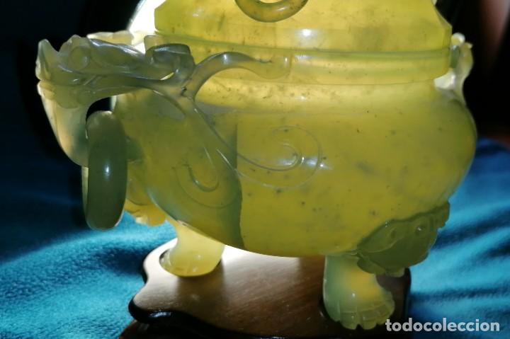 Antig&uuml;edades: INCENSARIO CHINO DE JADE - Foto 7