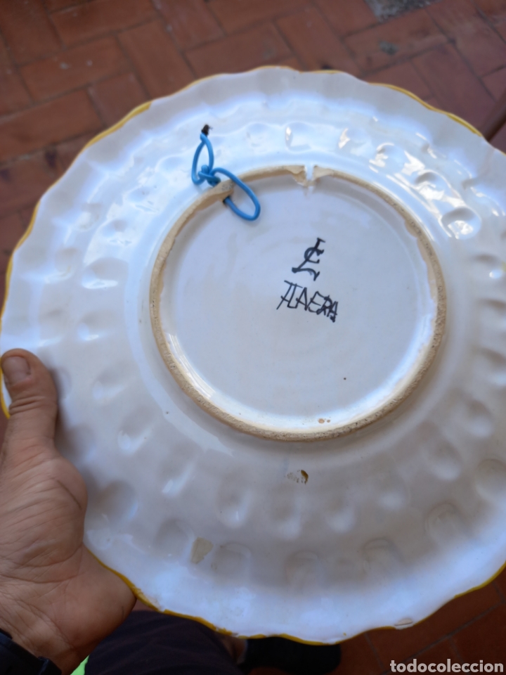 Antig&uuml;edades: PLATO DE CERAMICA PINTADO - Foto 3