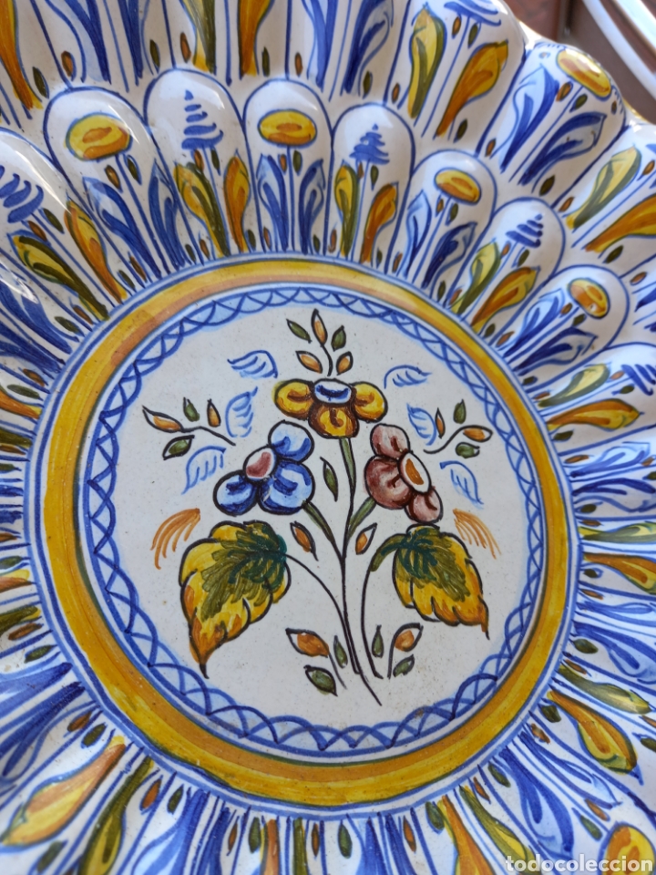 Antig&uuml;edades: PLATO DE CERAMICA PINTADO - Foto 5
