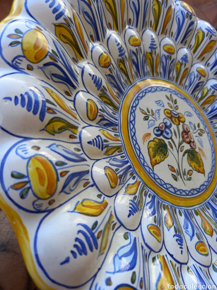 Antig&uuml;edades: PLATO DE CERAMICA PINTADO - Foto 6