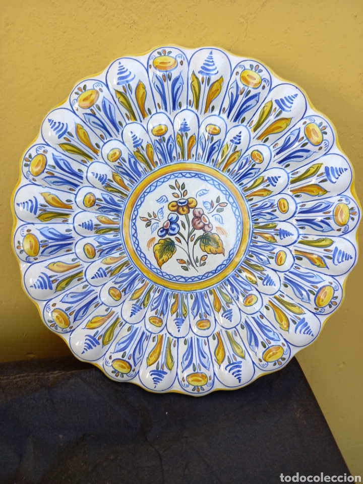 Antig&uuml;edades: PLATO DE CERAMICA PINTADO - Foto 10