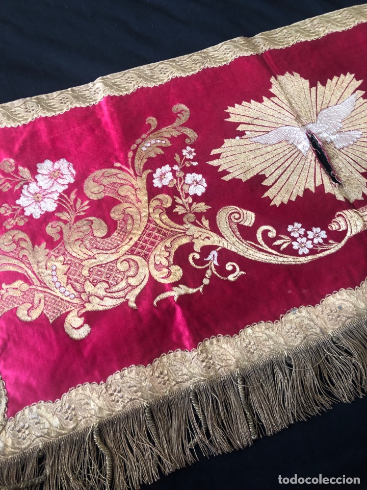 Antig&uuml;edades: Bambalina brocada roja - Foto 4
