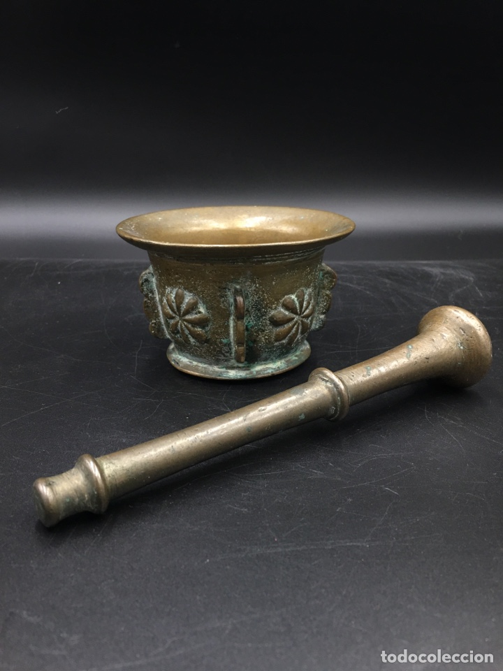 Antig&uuml;edades: ANTIGUO ALMIREZ DE BRONCE - SIGLO XVIII - Foto 3