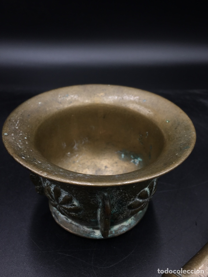 Antig&uuml;edades: ANTIGUO ALMIREZ DE BRONCE - SIGLO XVIII - Foto 4
