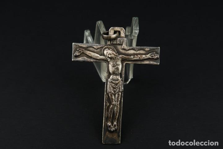 Antig&uuml;edades: Antiguo Crucifijo de Plata - Foto 1