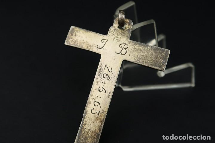 Antig&uuml;edades: Antiguo Crucifijo de Plata - Foto 8