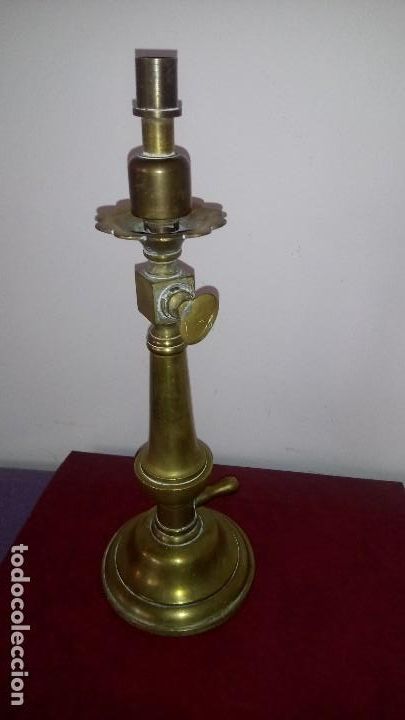 Antig&uuml;edades: Antigua L&Aacute;MPARA de GAS. - Foto 2