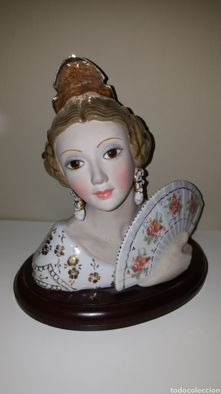 Antig&uuml;edades: Busto fallera porcelana Arman de Segorbe - Foto 1
