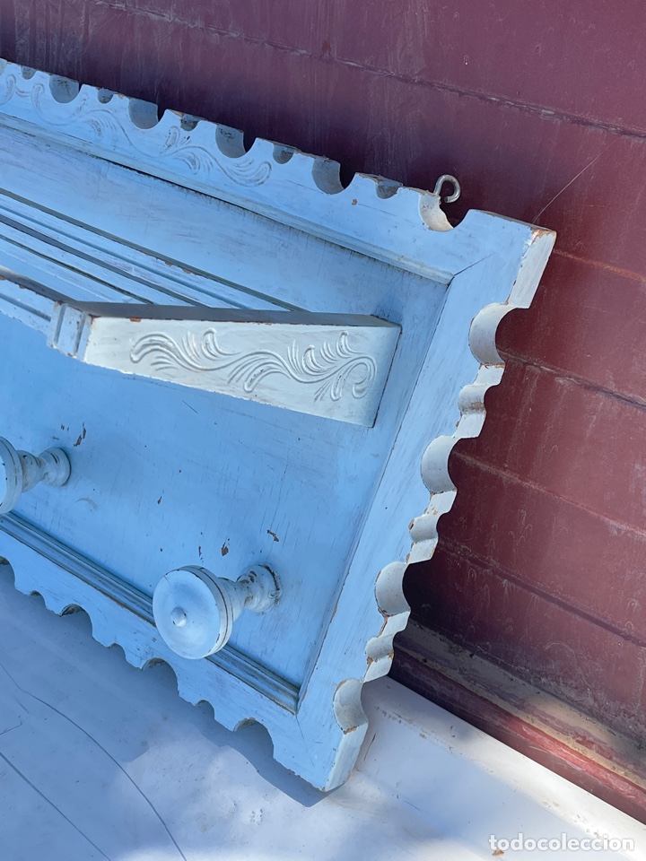 Antig&uuml;edades: Perchero de madera de estilo modernista de pared - Foto 3