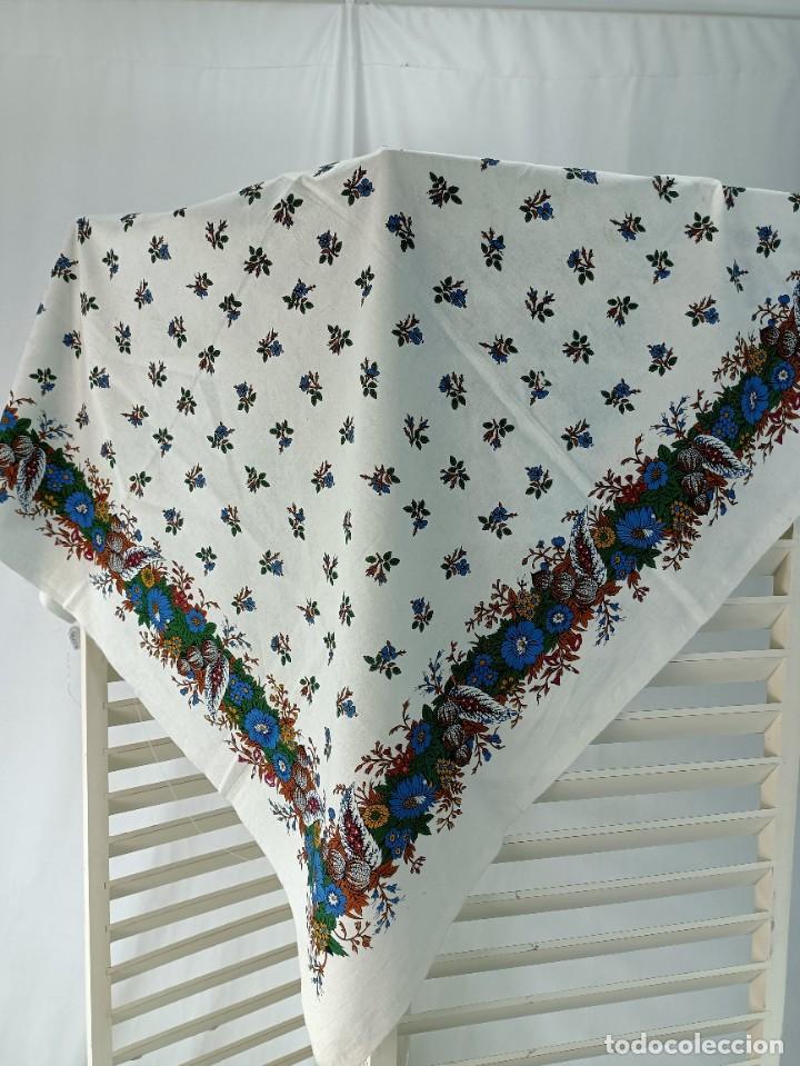Antig&uuml;edades: Indiana, pa&ntilde;uelo de algod&oacute;n estampado en azul - Foto 19