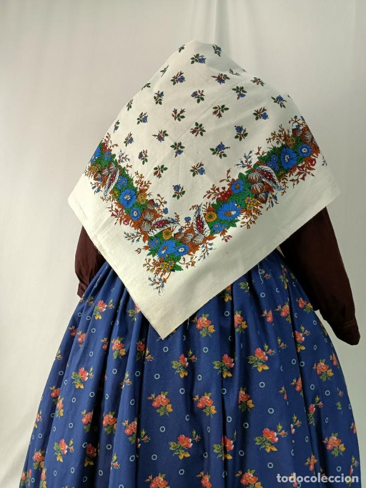 Antig&uuml;edades: Indiana, pa&ntilde;uelo de algod&oacute;n estampado en azul - Foto 2