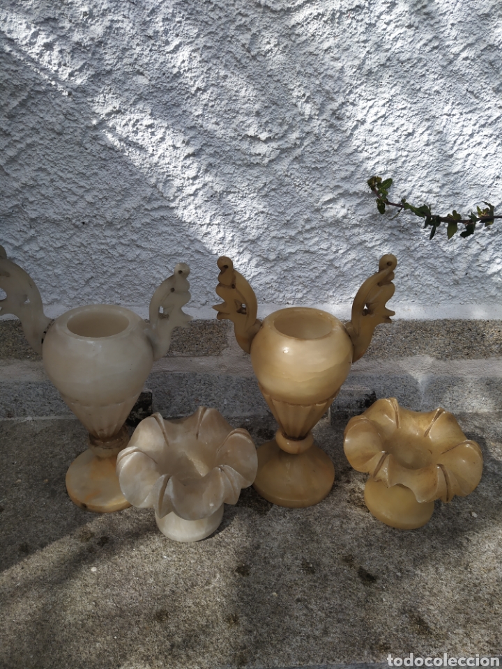 Antig&uuml;edades: Anforas Jarrones de altar material alabastro - Foto 3
