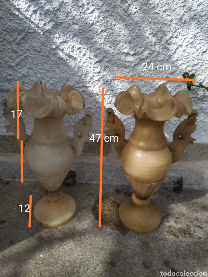 Antig&uuml;edades: Anforas Jarrones de altar material alabastro - Foto 1