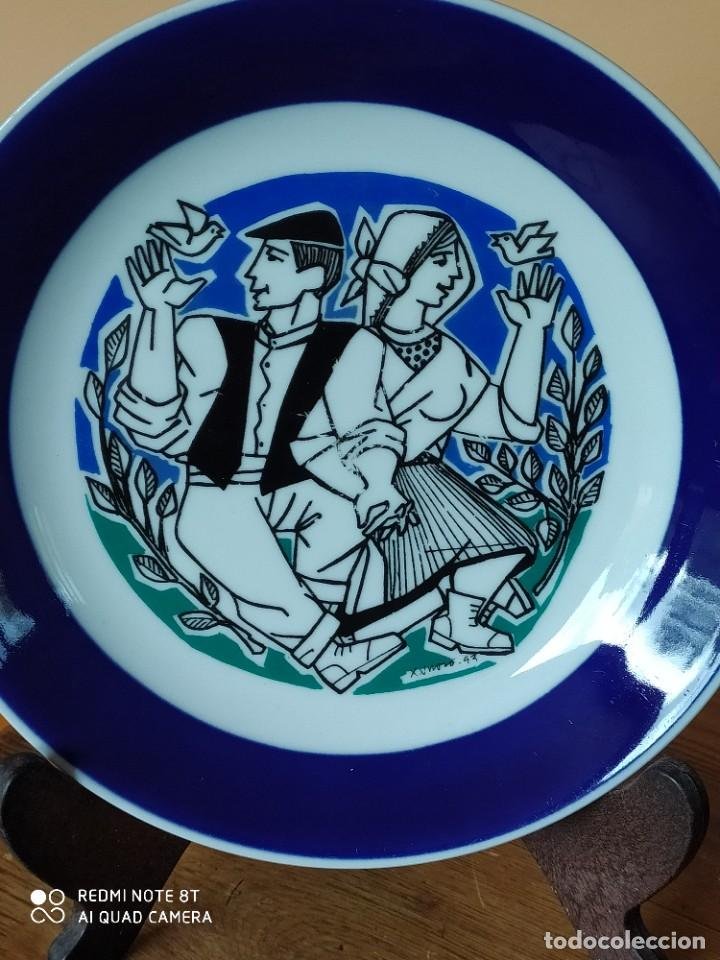 sargadelos elegante plato llano azul oscuro ser - Comprar Porcelanas e  Cerâmica de Sargadelos no todocoleccion