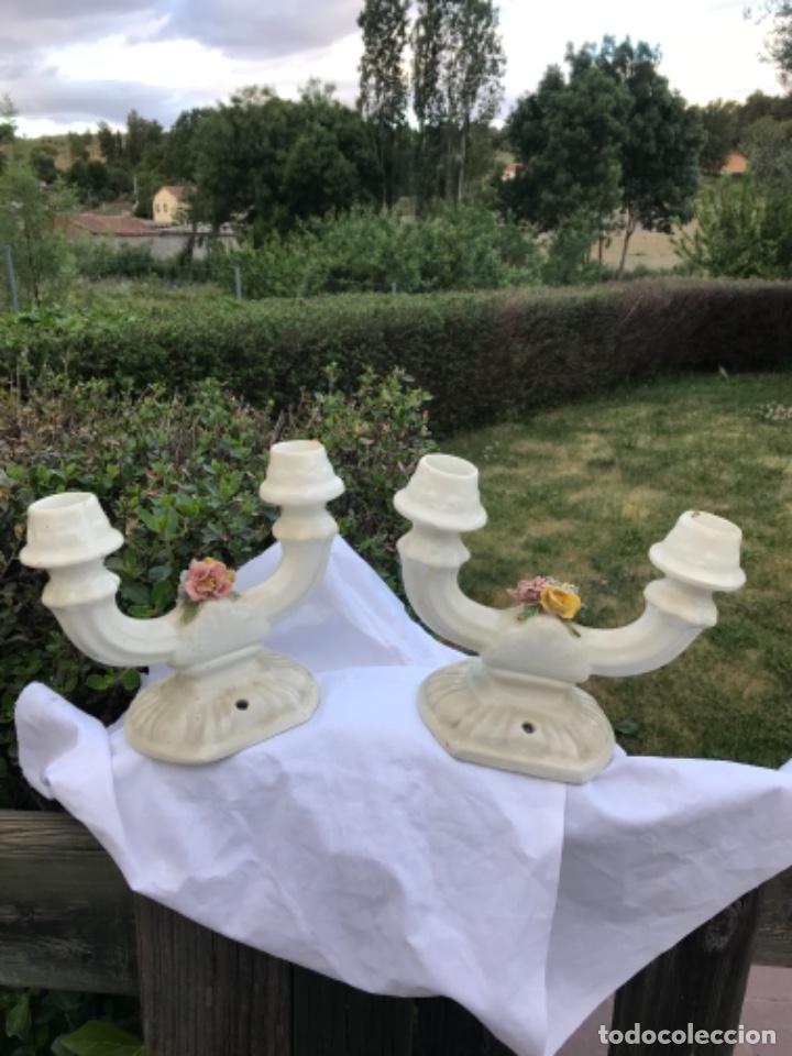 Antig&uuml;edades: Candelabros, porcelana, - Foto 1