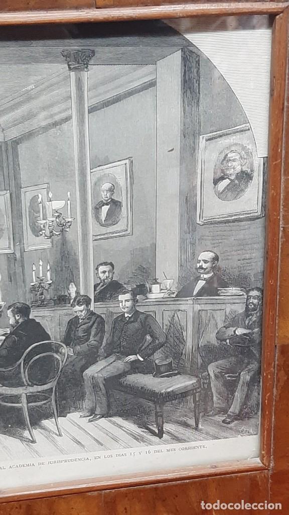 Antig&uuml;edades: CUADRO..MARCO CON ILUSTRACI&Oacute;N DE FI XIX - Foto 3