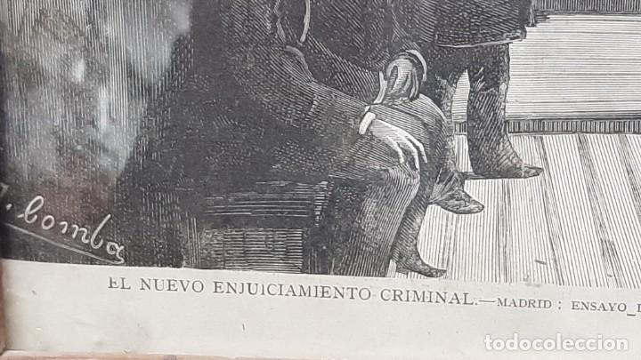 Antig&uuml;edades: CUADRO..MARCO CON ILUSTRACI&Oacute;N DE FI XIX - Foto 5