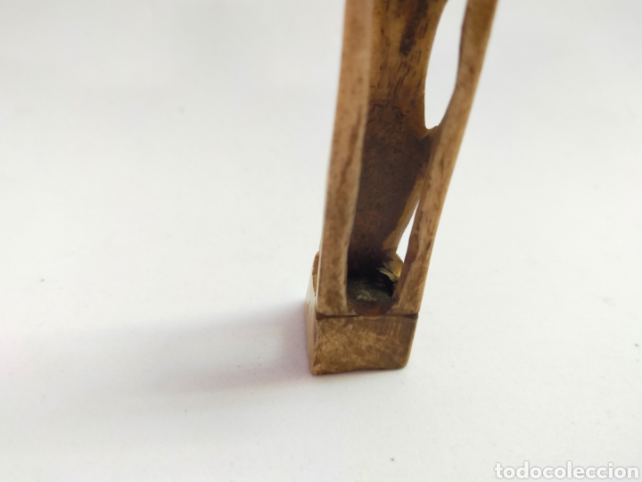 Antig&uuml;edades: FIGURA TALLADA EN HUESO. 10 CM - Foto 13