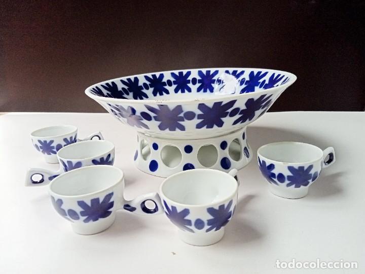 Antig&uuml;edades: Juego de queimada con 5 tazas - Foto 2