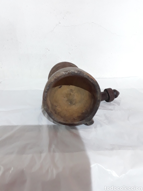 Antig&uuml;edades: Mortero de madera, arte pastoril - Foto 3