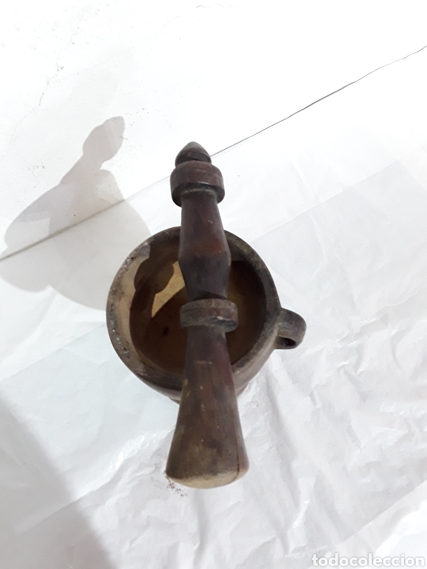 Antig&uuml;edades: Mortero de madera, arte pastoril - Foto 7