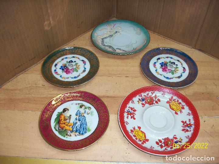 Antig&uuml;edades: LOTE DE 5 PLATOS - Foto 1