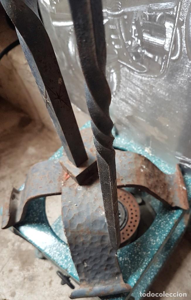 utensilios de chimenea en forja con dragones - Compra venta en todocoleccion