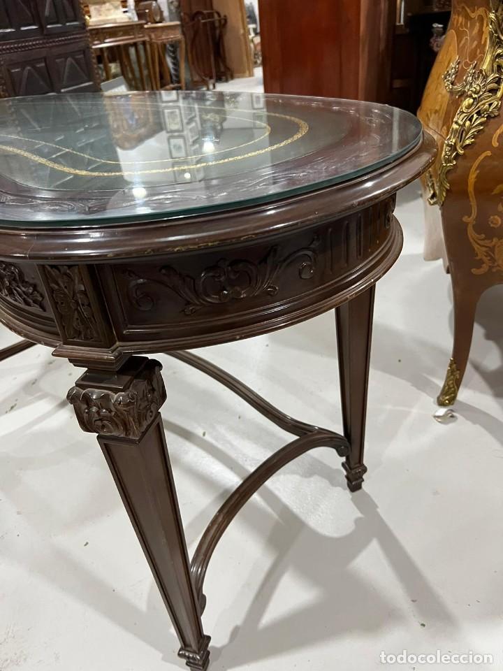 Antig&uuml;edades: Mesa despacho con forma de ri&ntilde;on - Foto 7