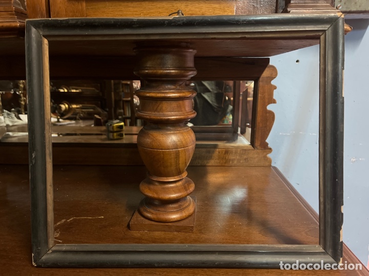 Antig&uuml;edades: Marco antiguo de madera ebonizado - Foto 1