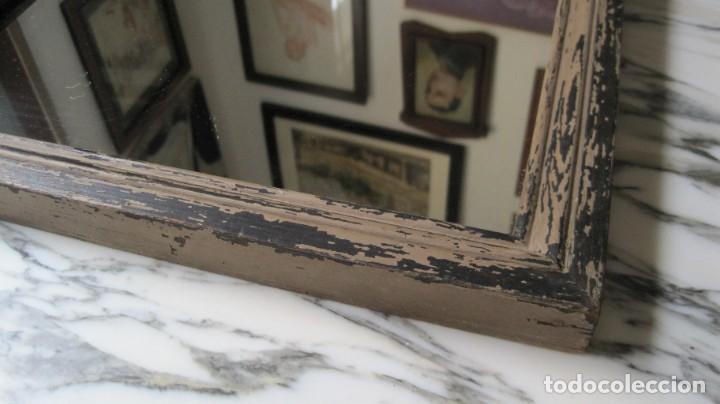 Antig&uuml;edades: ANTIGUO ESPEJO - MARCO Y TRASERA DE MADERA - Foto 7