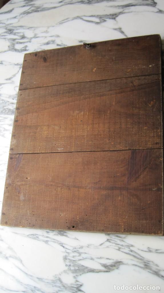 Antig&uuml;edades: ANTIGUO ESPEJO - MARCO Y TRASERA DE MADERA - Foto 11