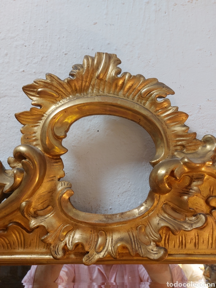 Antig&uuml;edades: Antiguo espejo dorado - Foto 3